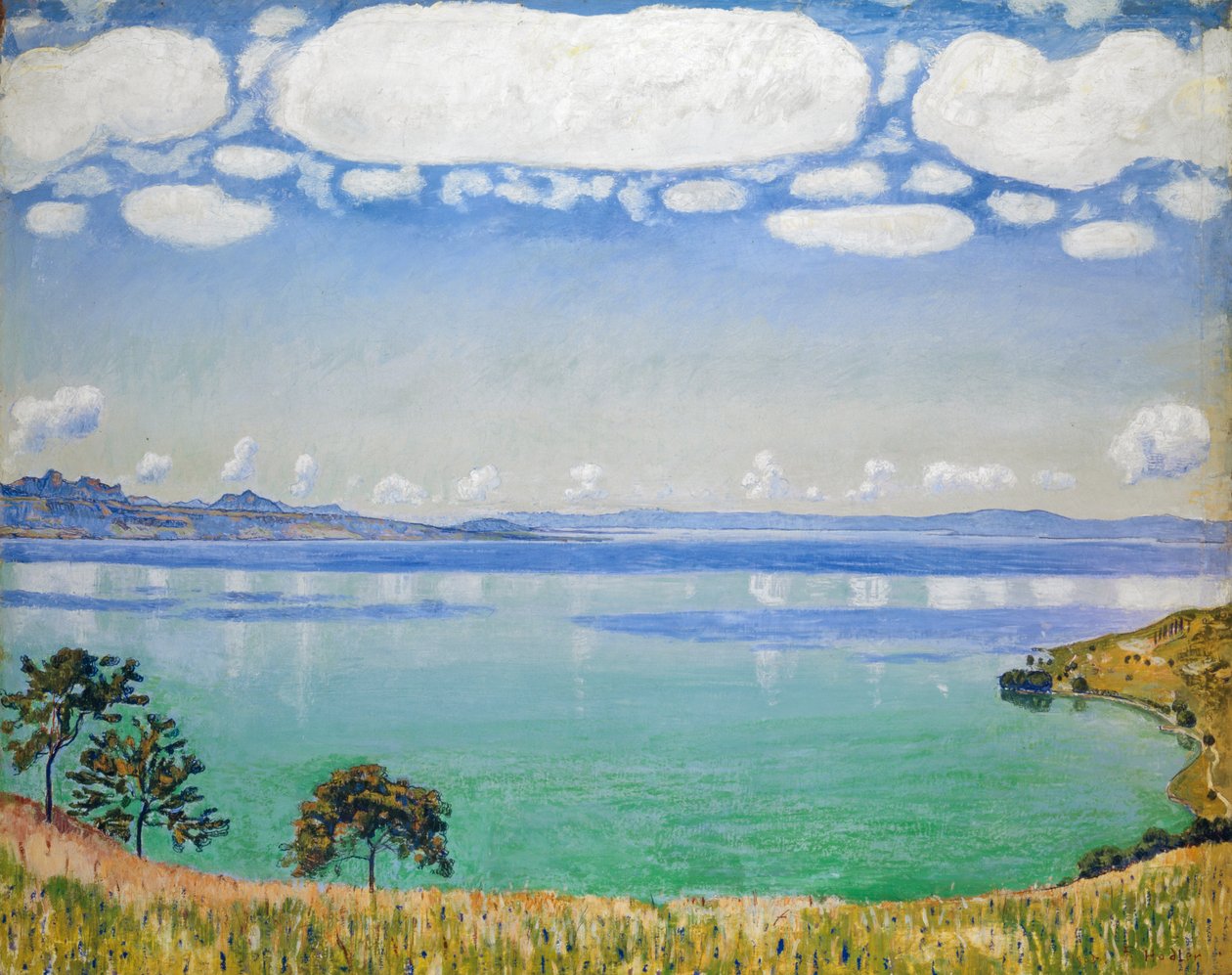 Genfi-tó, Chexbresből nézve alkotó: Ferdinand Hodler