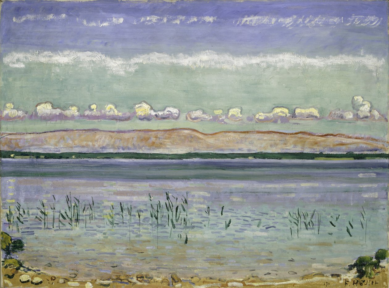 Genfi-tó a Jura-dombokkal, 1911 alkotó: Ferdinand Hodler
