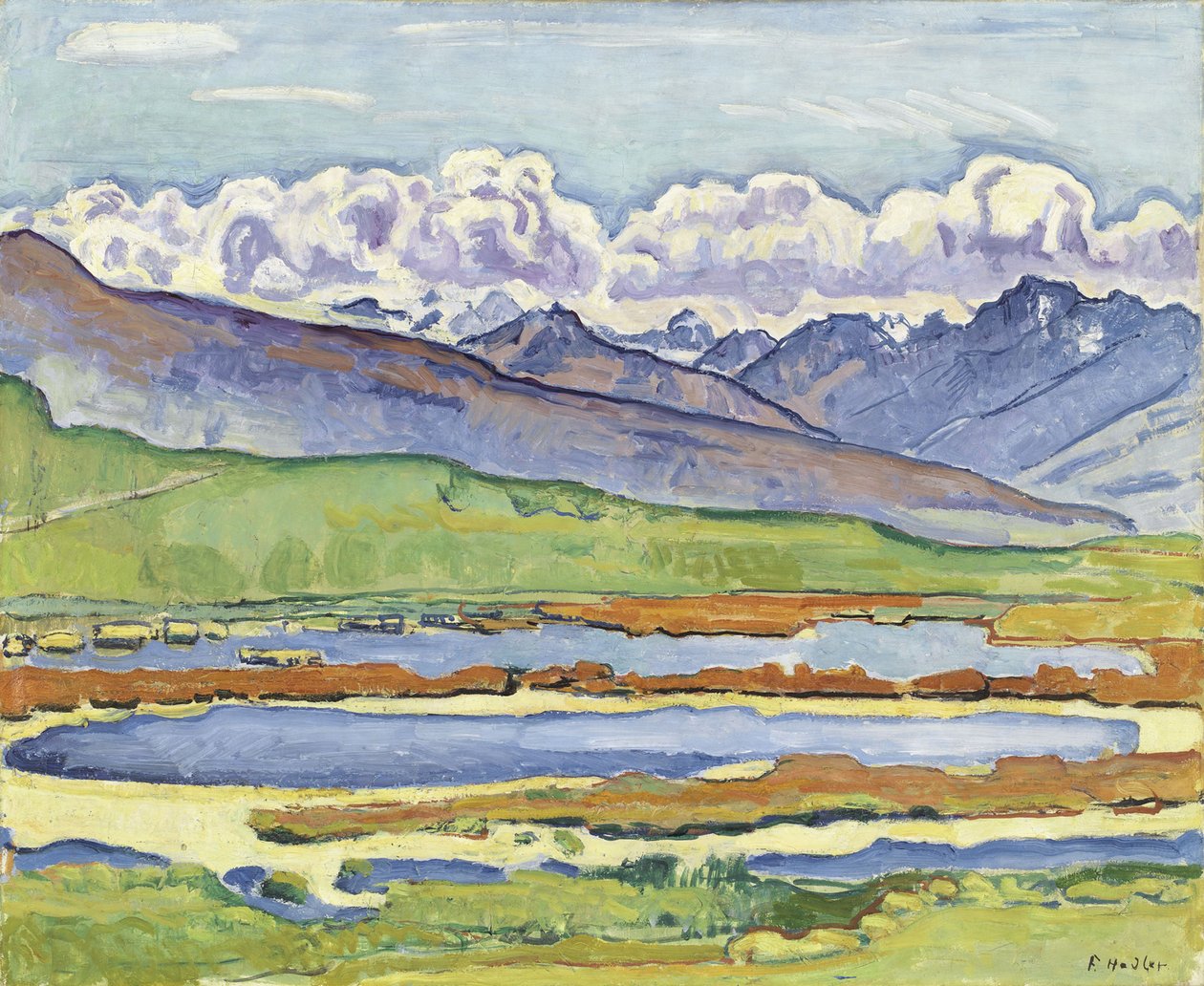 Táj Montanában alkotó: Ferdinand Hodler