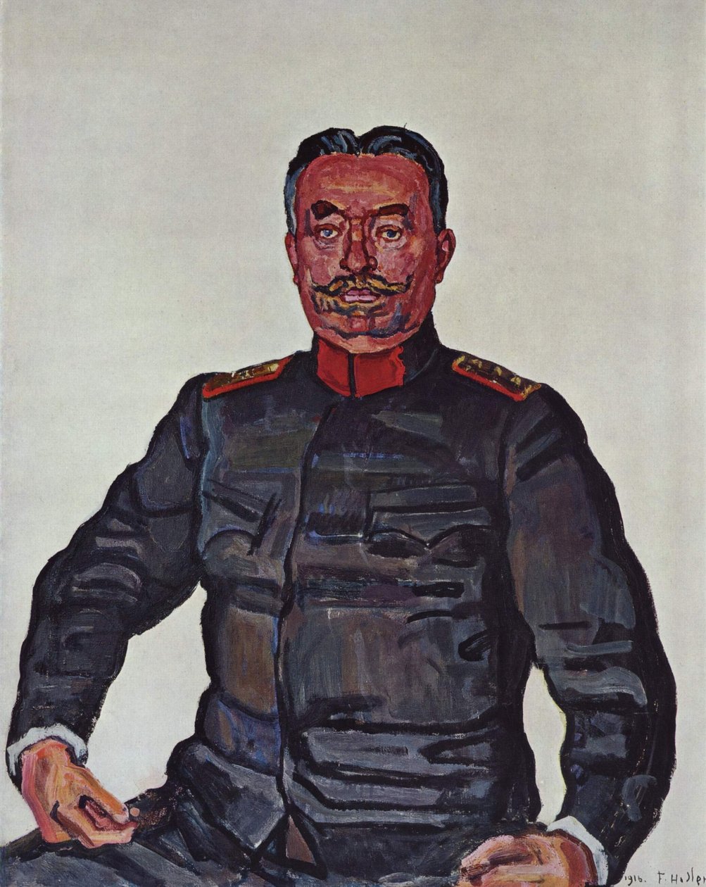 Ulrich Wille tábornok arcképe alkotó: Ferdinand Hodler