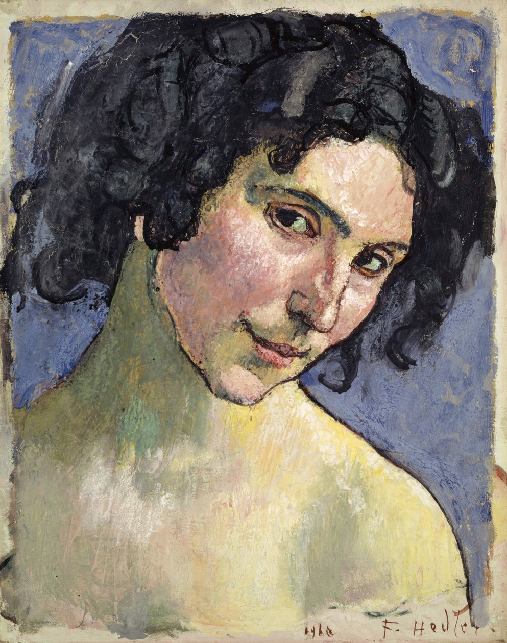 Giulia Leonardi modell portréja, 1910. alkotó: Ferdinand Hodler
