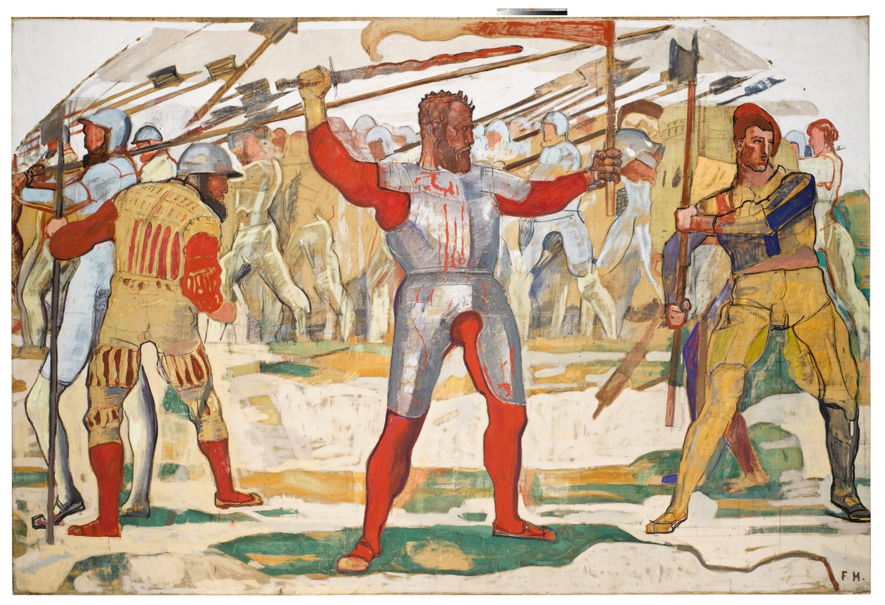 Visszavonulás Marignanóból alkotó: Ferdinand Hodler