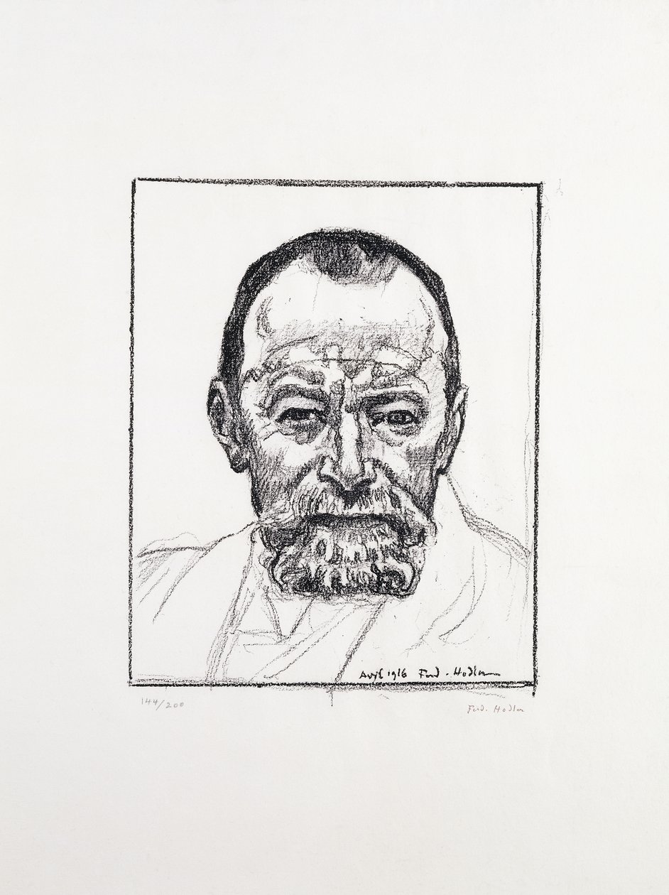 Önarckép, c. 1916-8 alkotó: Ferdinand Hodler