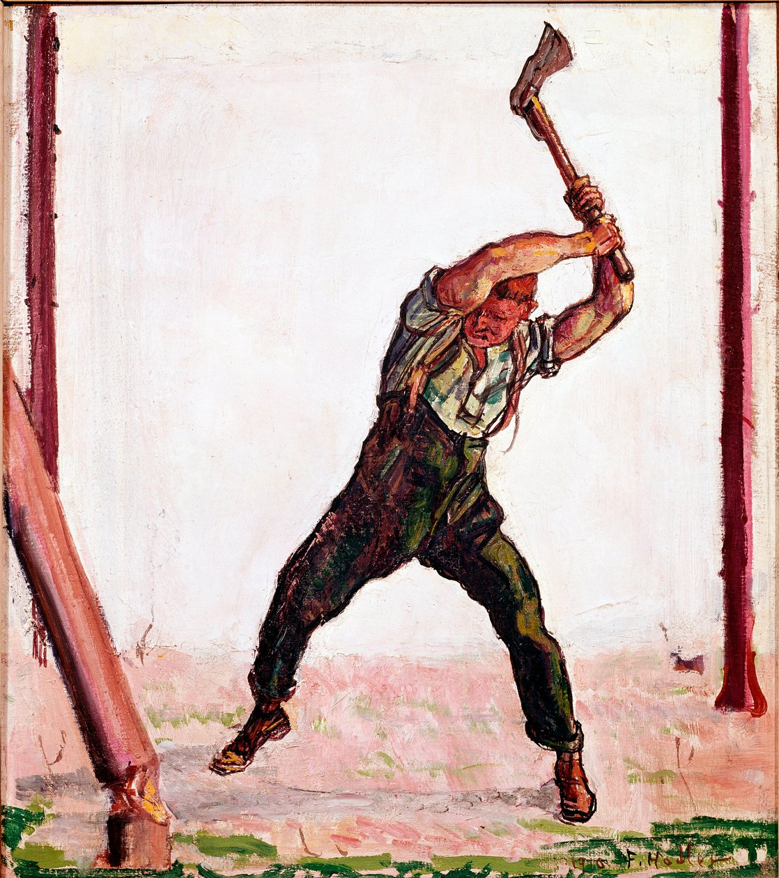 Ferdinand Hodler (1853-1918) Bucheron festménye, 1910 Sao Paulo, Művészeti Múzeum alkotó: Ferdinand Hodler