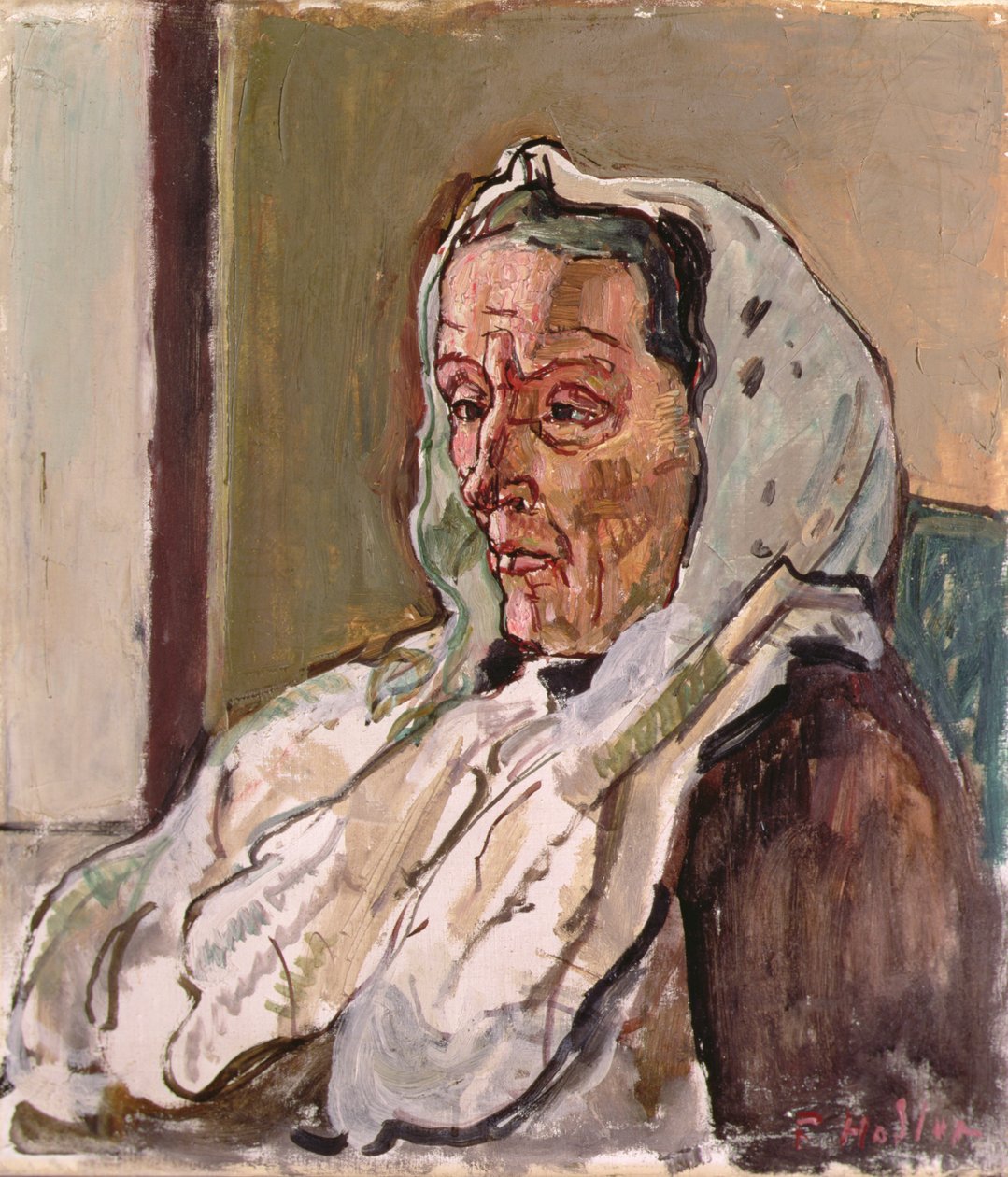 A beteg Esther Jacques alkotó: Ferdinand Hodler