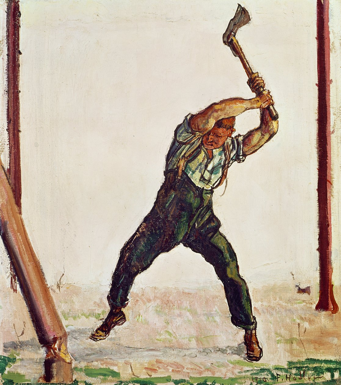 A favágó, 1910 alkotó: Ferdinand Hodler