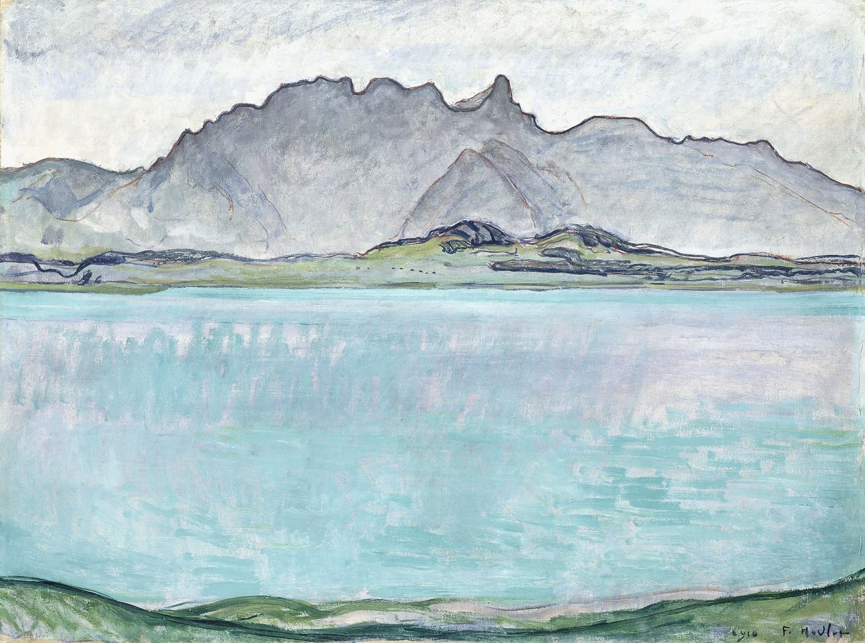 Thunersee a Stockhorn-hegységtel, 1910 alkotó: Ferdinand Hodler