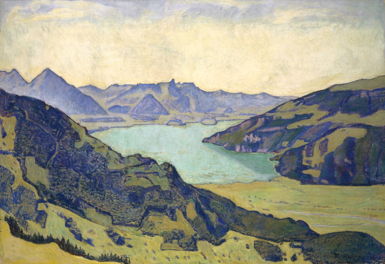 Kilátás a Thun-tóra Breitlauenenből, 1906 alkotó: Ferdinand Hodler