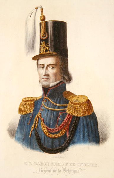 Erasme Surlet de Chokier báró (1769-1839) Belgium régense alkotó: Ferdinand J.J. Daems