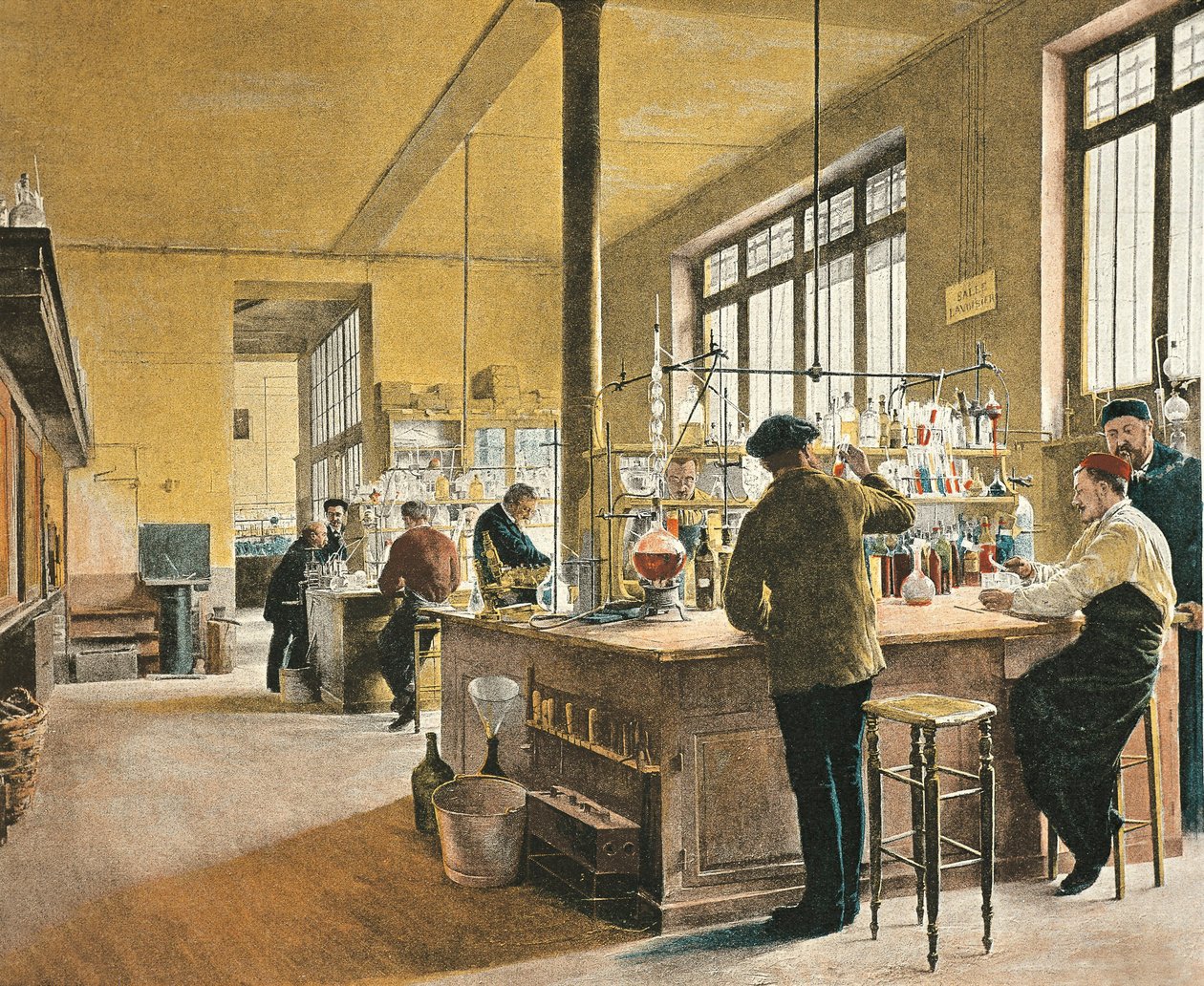 Franciaország, Párizs, Városi kémiai laboratórium Párizsban alkotó: Ferdinand Joseph Gueldry