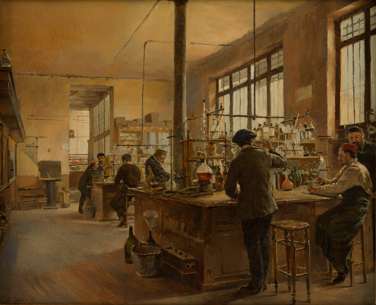 Városi Kémiai Laboratórium, Párizsi Rendőrprefektúra, 1887. alkotó: Ferdinand Joseph Gueldry