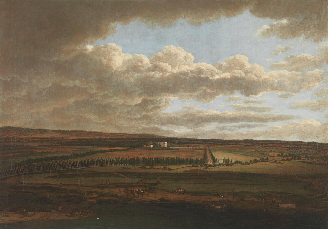 Kilátás az aschaffenburgi kastélyból a Schönbusch felé vezető fasorokra (Aschaffenburgi ciklus) alkotó: Ferdinand Kobell