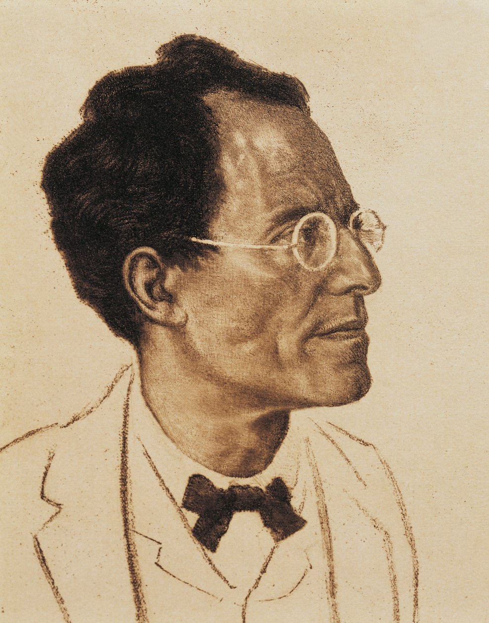 Gustav Mahler osztrák zeneszerző és karmester portréja (Kalischt alkotó: Ferdinand Michl