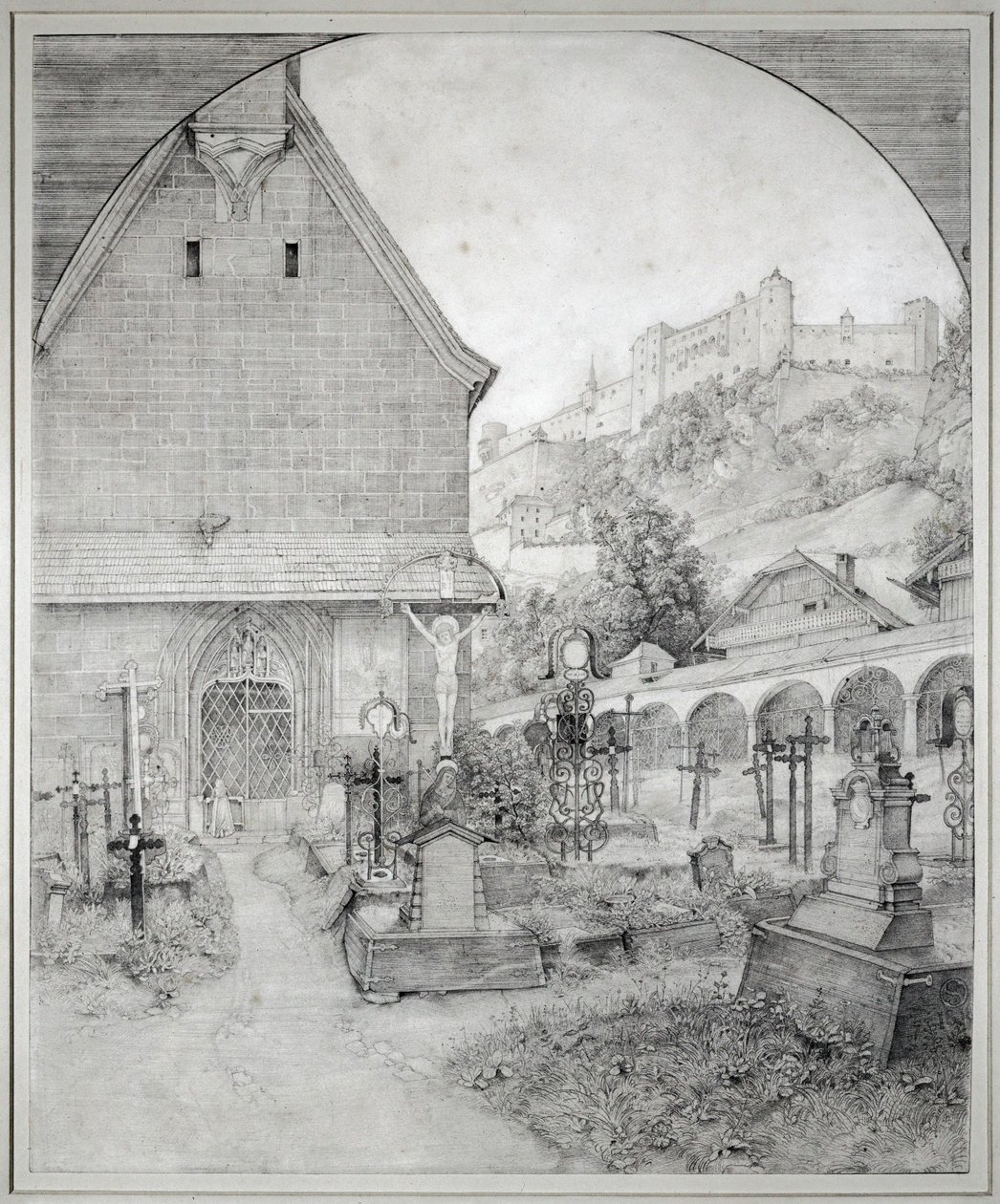 Szent Péter temető Salzburgban, Ausztria ... alkotó: Ferdinand Olivier