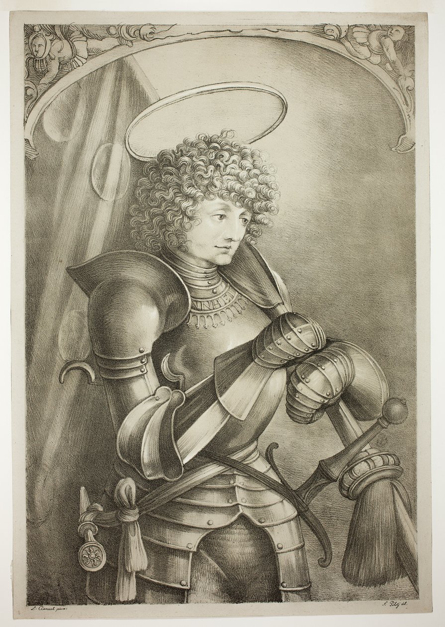 Szent György páncélban alkotó: Ferdinand Piloty