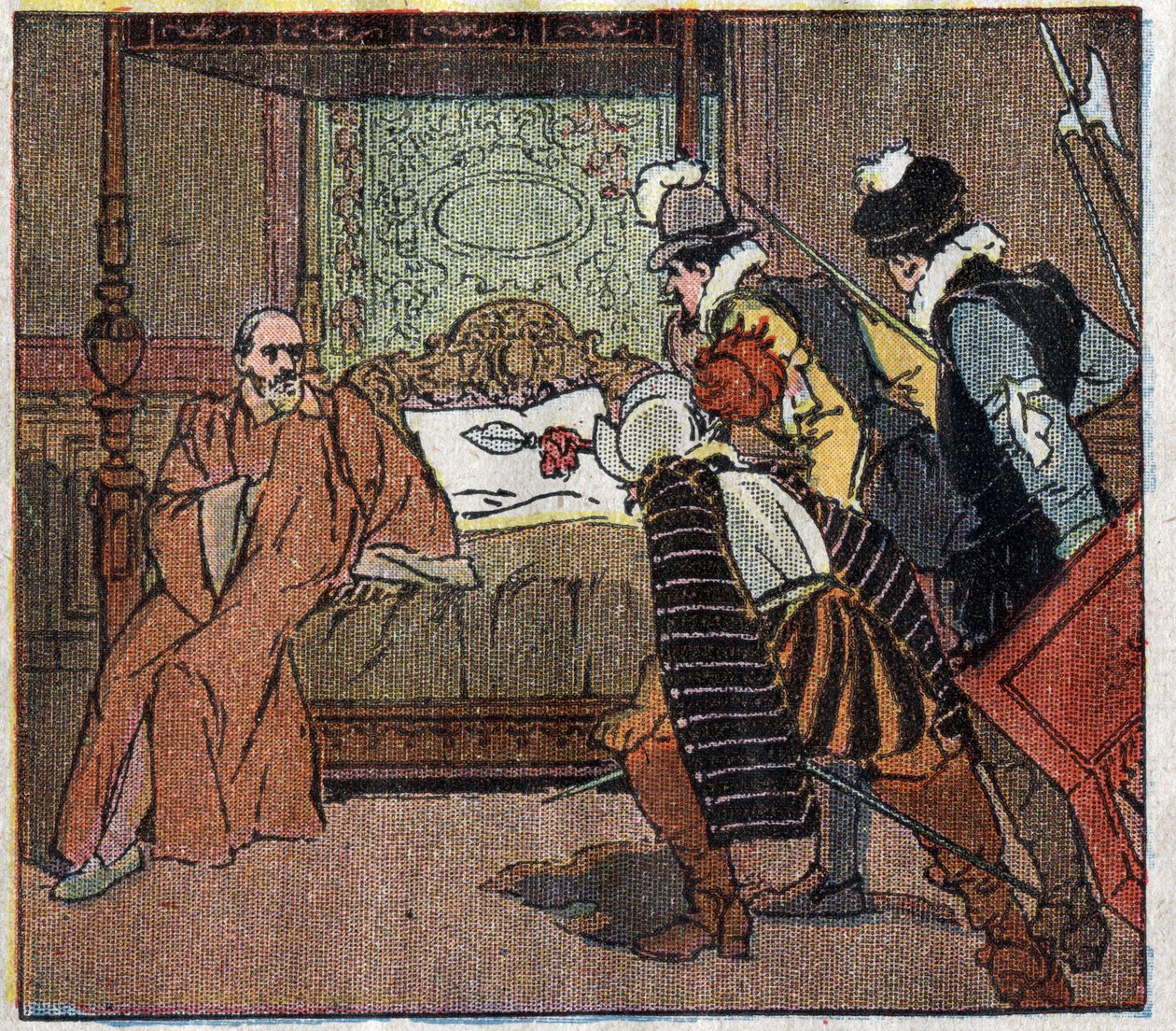 Franciaország története: Gaspard de Coligny (de Coligny admirális) meggyilkolása alkotó: Ferdinand Raffin