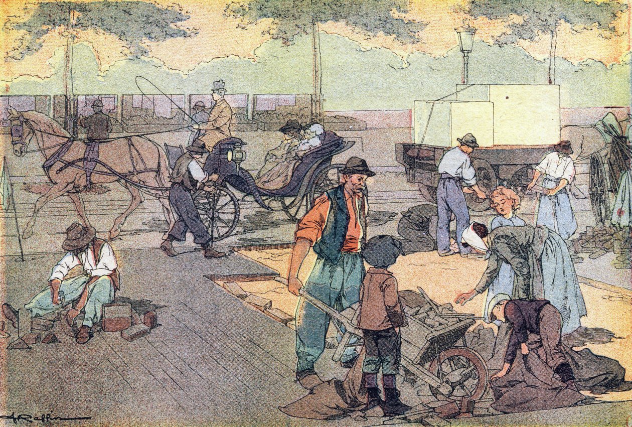 Fa burkolat, a gyermekkori képeskönyvben, 1900 körül (metszet) alkotó: Ferdinand Raffin