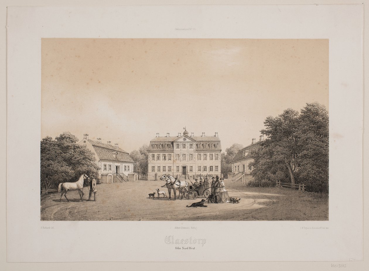 Claestorp északnyugat felől alkotó: Ferdinand Richardt