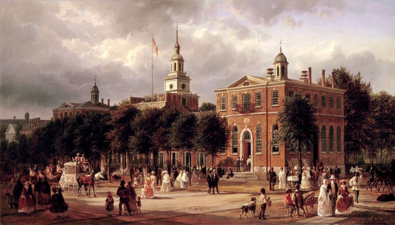 Függetlenségi csarnok Philadelphiában alkotó: Ferdinand Richardt