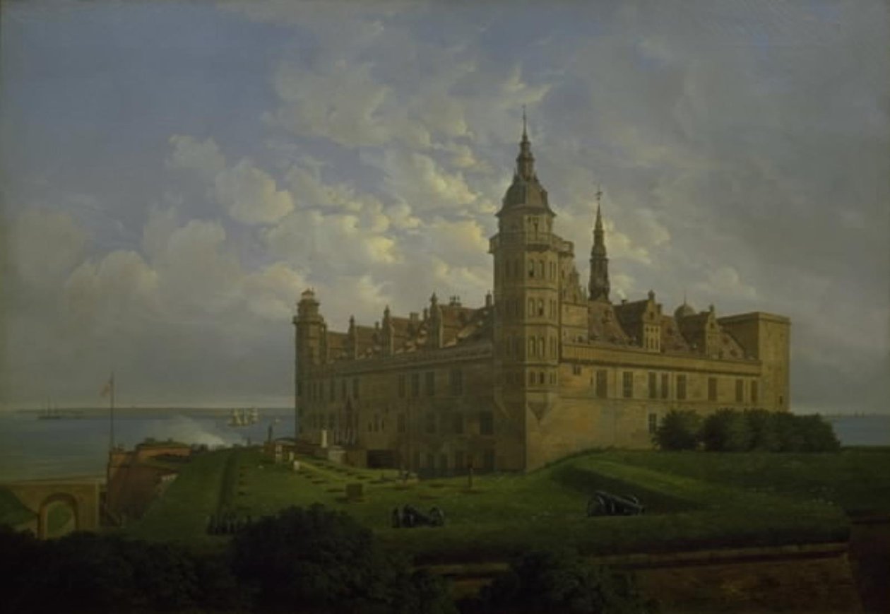 Kronborg az északi bástya felől nézve alkotó: Ferdinand Richardt