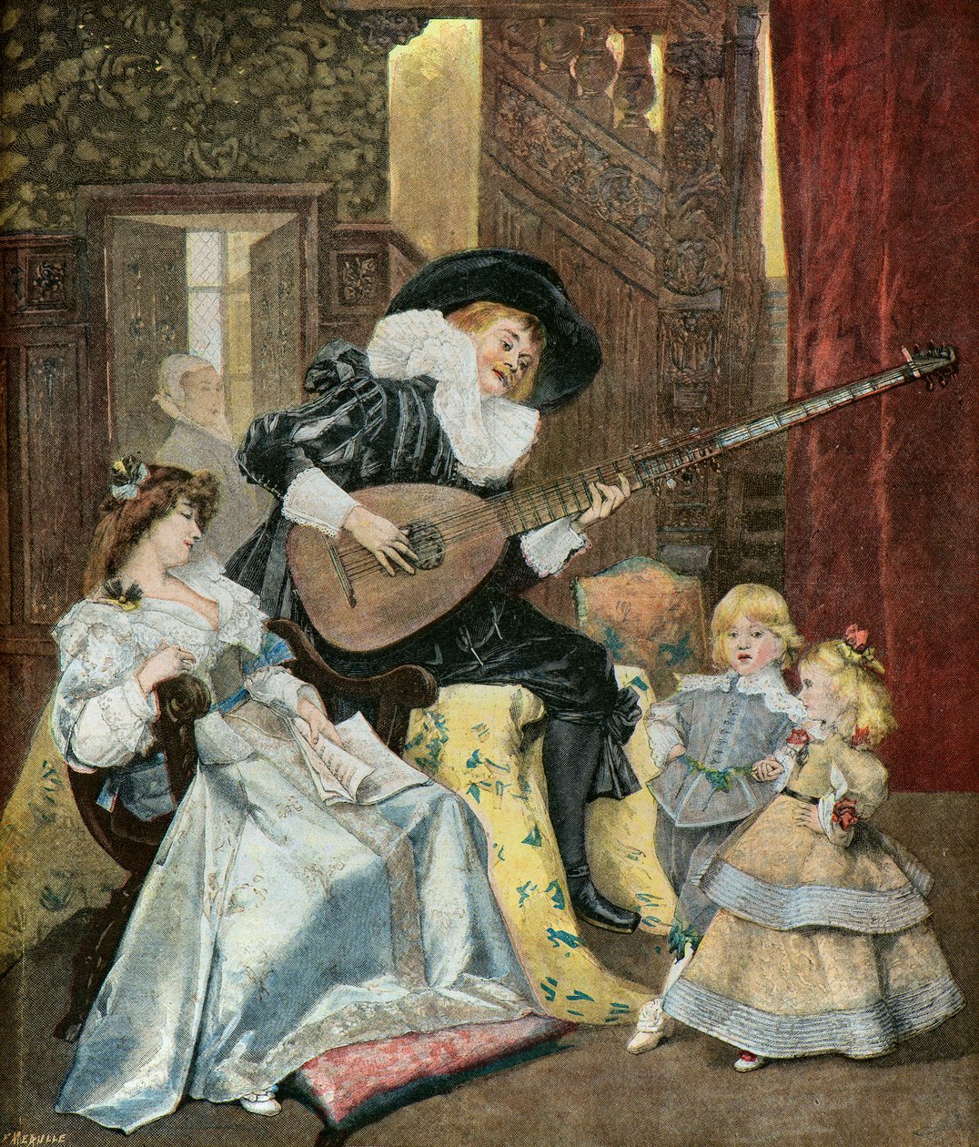 La Sarabande,1895 (illusztráció) alkotó: Ferdinand Roybet