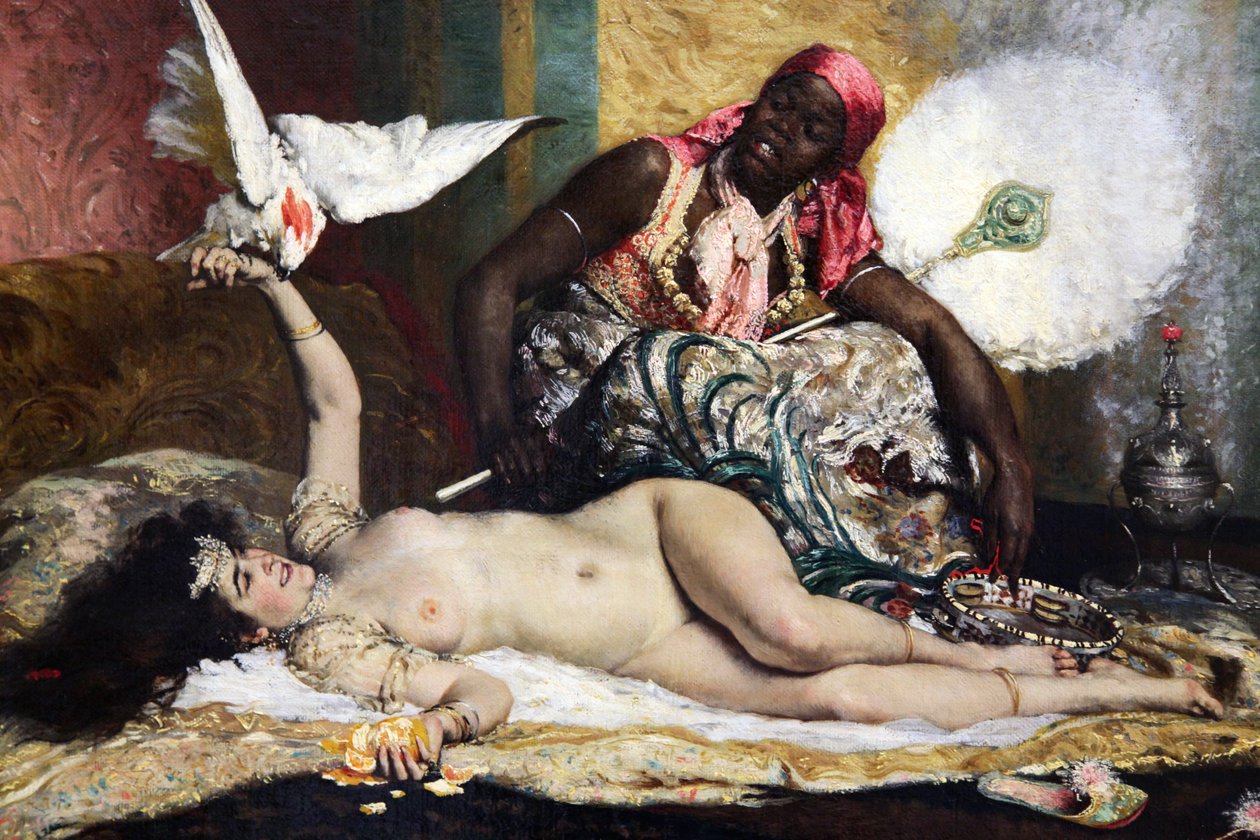 „Odalisque”, 1880-as évek alkotó: Ferdinand Roybet