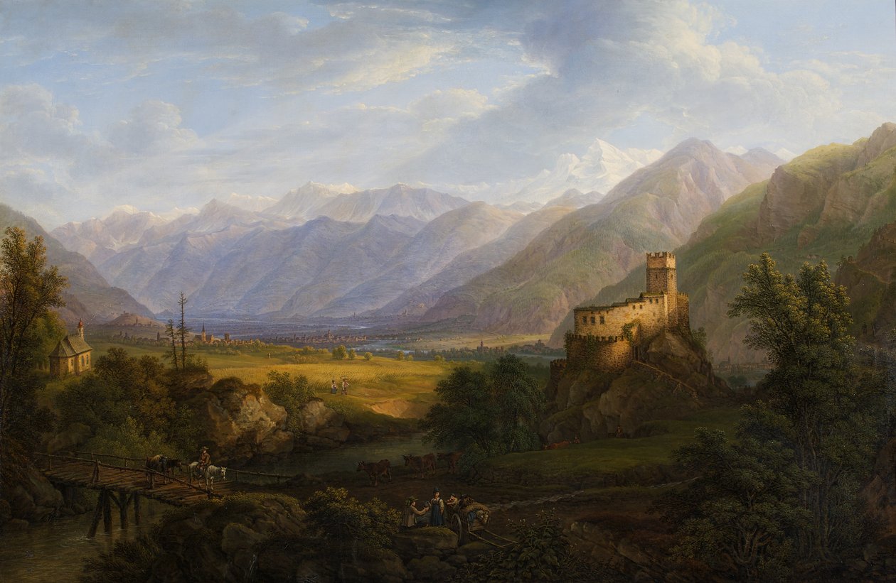 A Glurnsertal az Adigével Tirolban alkotó: Ferdinand Runk