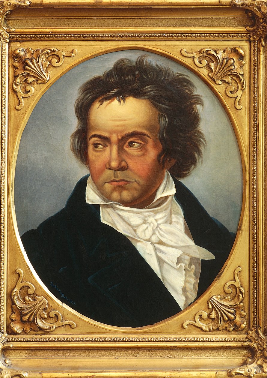 Ludwig van Beethoven portréja (Bonn alkotó: Ferdinand Schimon