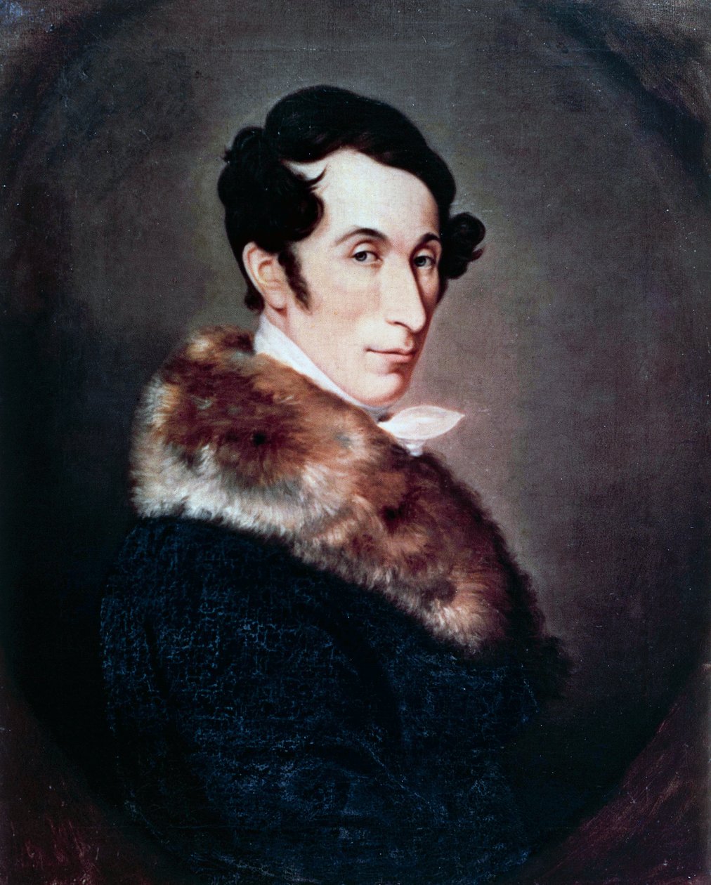 Carl Maria von Weber német zeneszerző, karmester és zongoraművész portréja (Eutin Lubeckben alkotó: Ferdinand Schimon