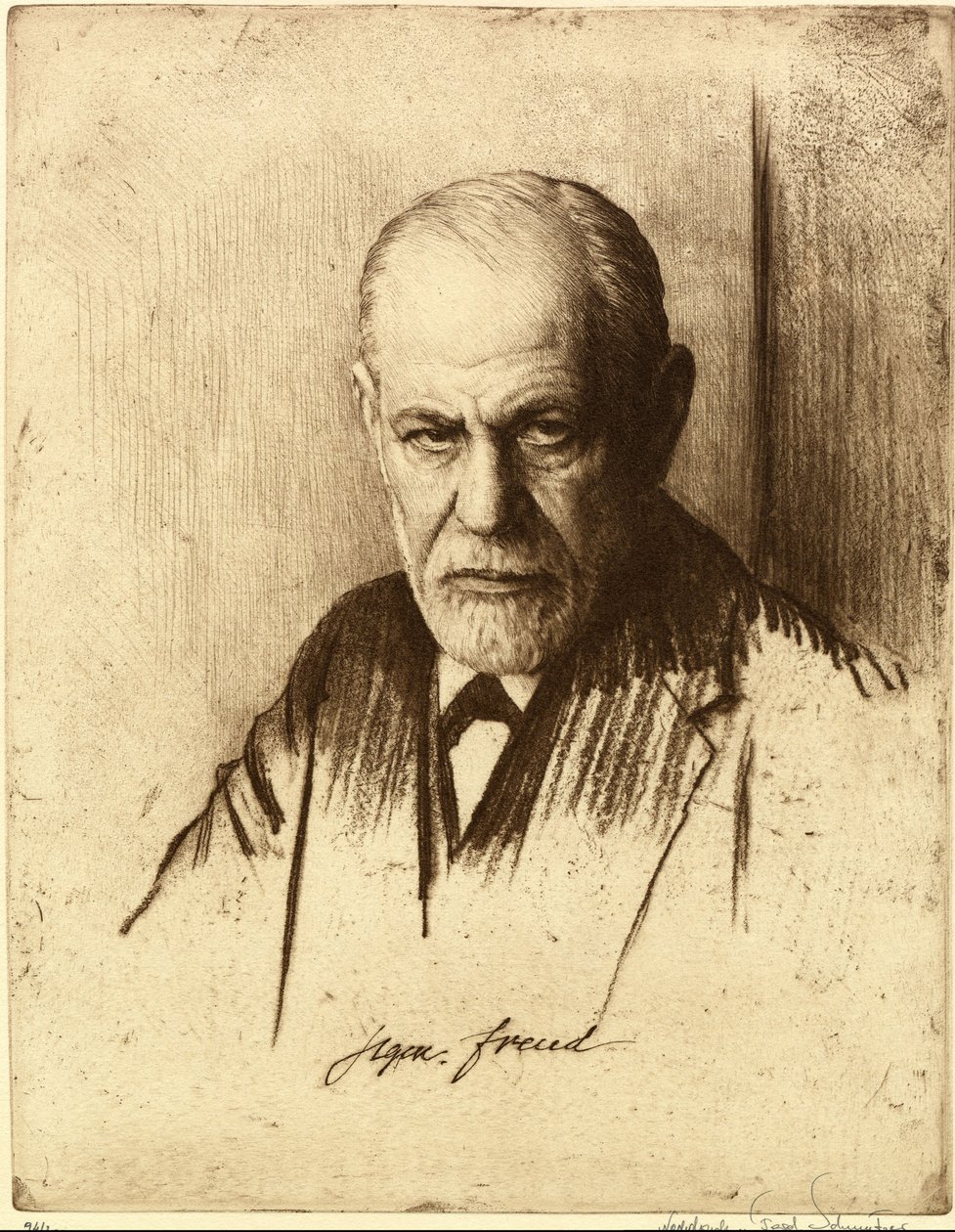 Sigmund Freud portréja 1856-1939, 1926 alkotó: Ferdinand Schmutzer