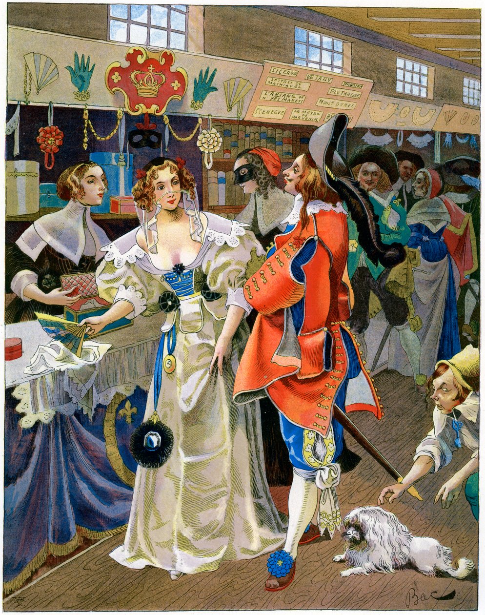 Les Galeries de Bois XIII. Lajos uralkodása alatt, 17. század, 1870-1950 alkotó: Ferdinand Sigismund Bac