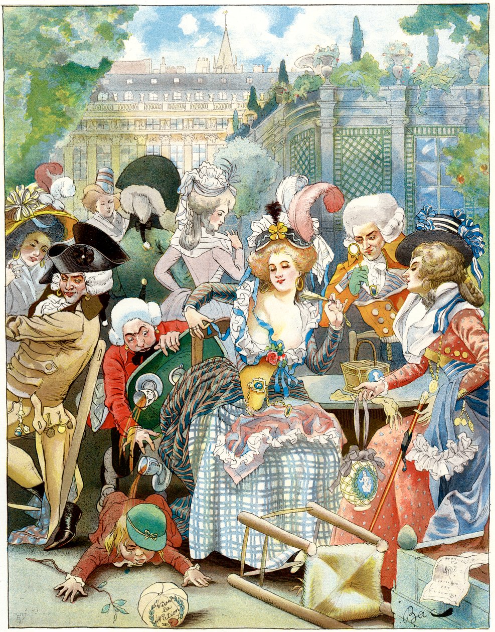 A királyi palota, az egyezmény értelmében, 18. század, 1870-1950. alkotó: Ferdinand Sigismund Bac