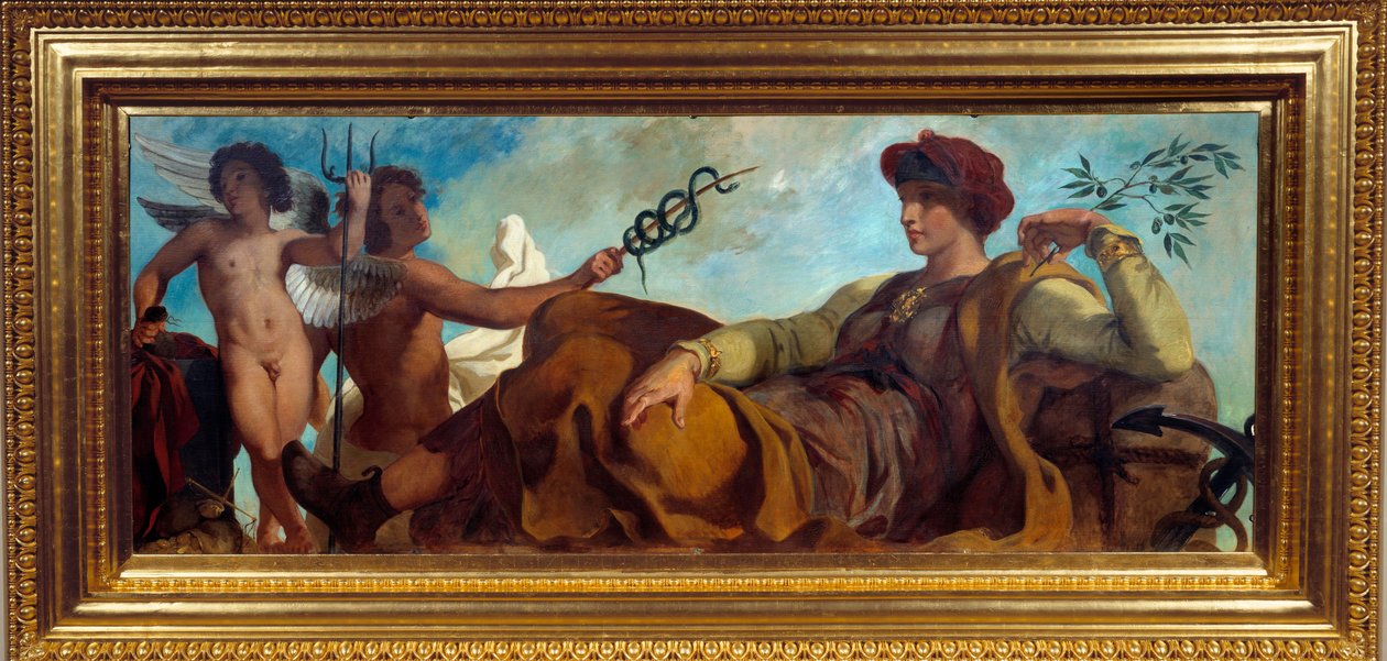 Eugene Delacroix (1798-1863) a festőipar allegóriája alkotó: Ferdinand Victor Eugene Delacroix