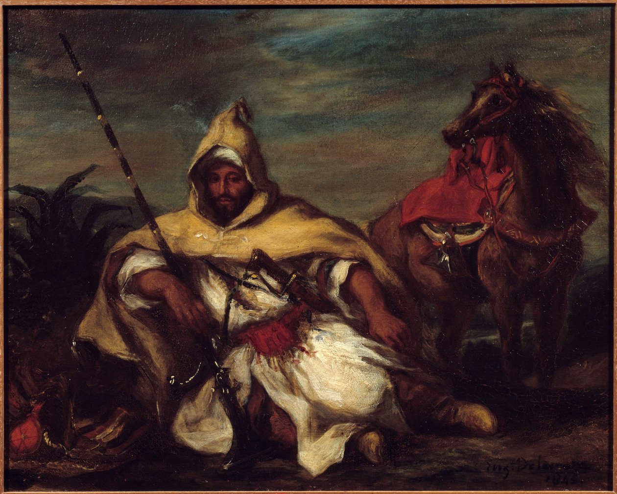 Egy arab. Eugene Delacroix festménye (1798-1863) alkotó: Ferdinand Victor Eugene Delacroix