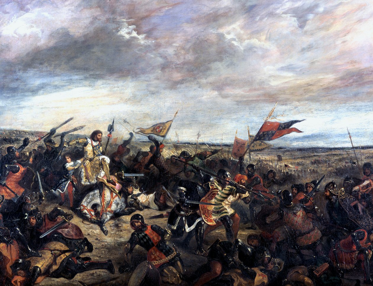 Poitiers-i csata 1356, 1830 alkotó: Ferdinand Victor Eugene Delacroix