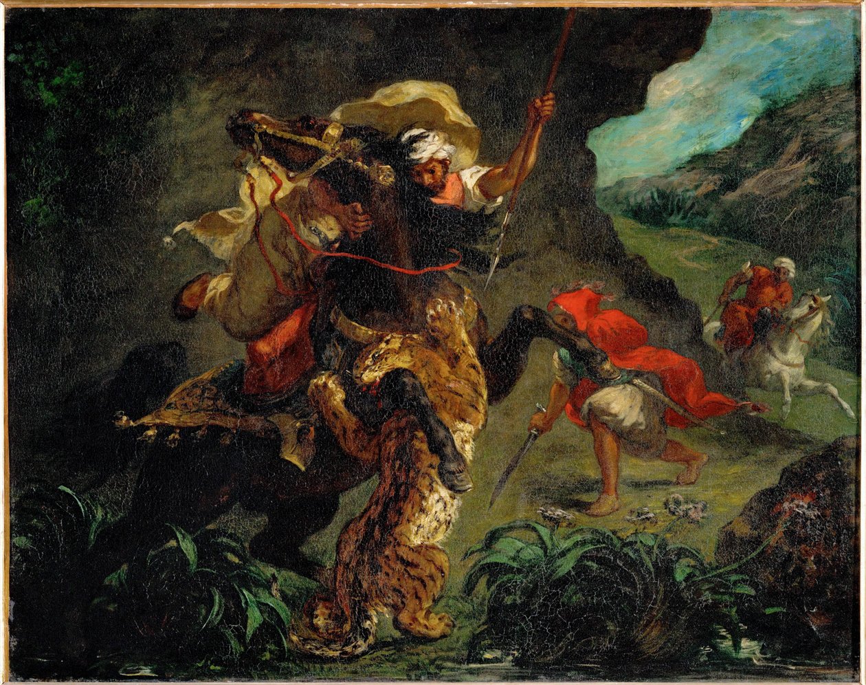Chasse au tigre - A tigrisvadászat ... alkotó: Ferdinand Victor Eugene Delacroix
