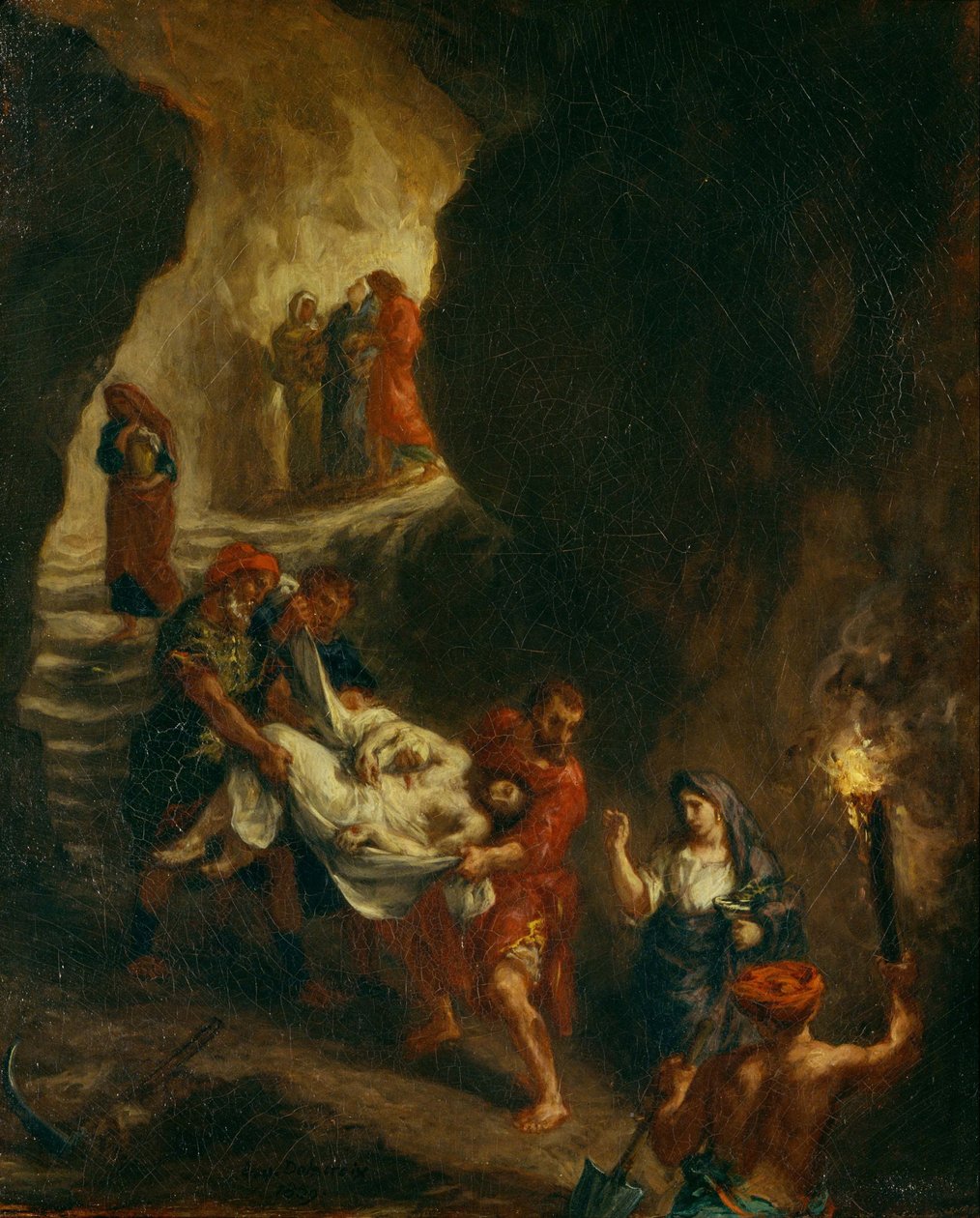 Krisztust a sírba vitték alkotó: Ferdinand Victor Eugene Delacroix