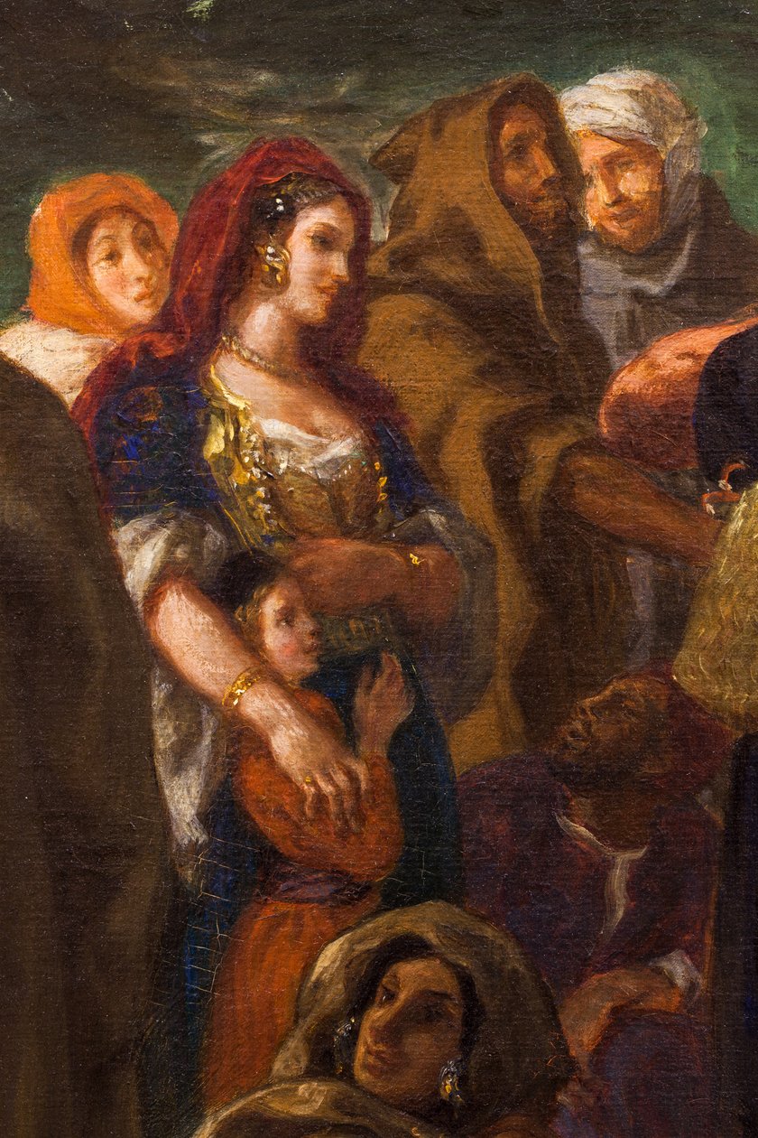 Arab komédiások vagy bohócok alkotó: Ferdinand Victor Eugene Delacroix