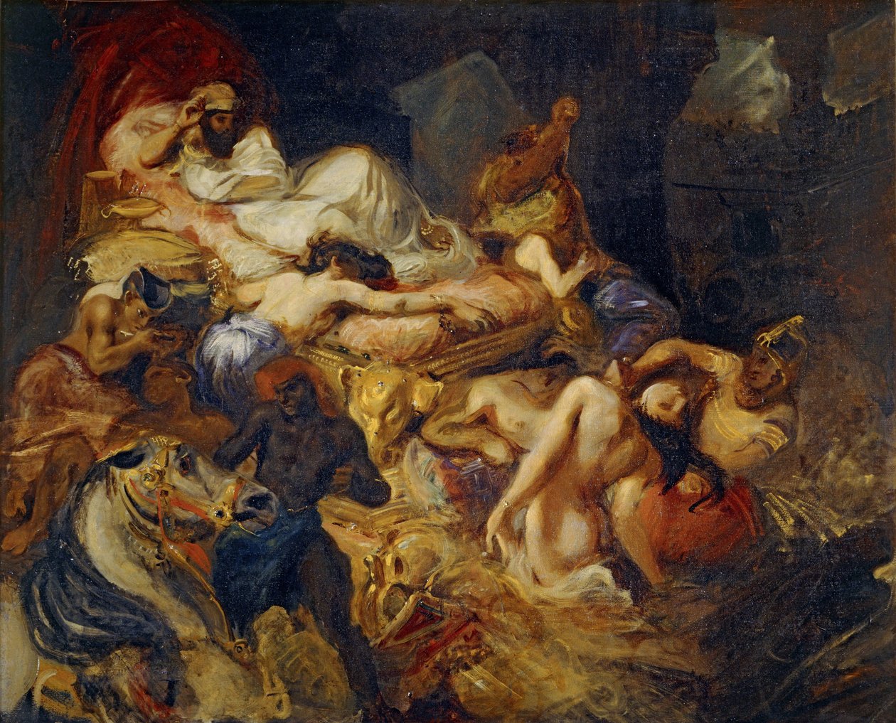 Sardanapalus halála Tanulmány alkotó: Ferdinand Victor Eugene Delacroix