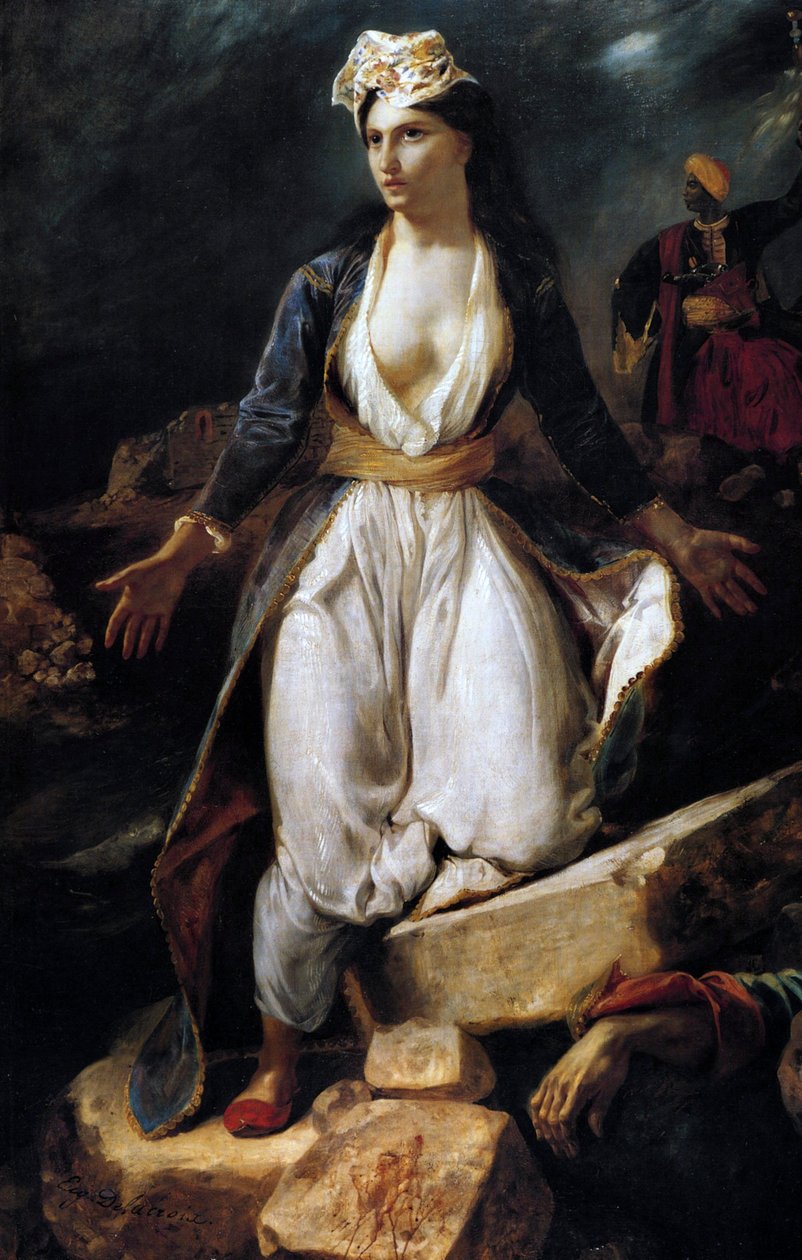Görögország Missolonghi romjain, 1826 alkotó: Ferdinand Victor Eugene Delacroix