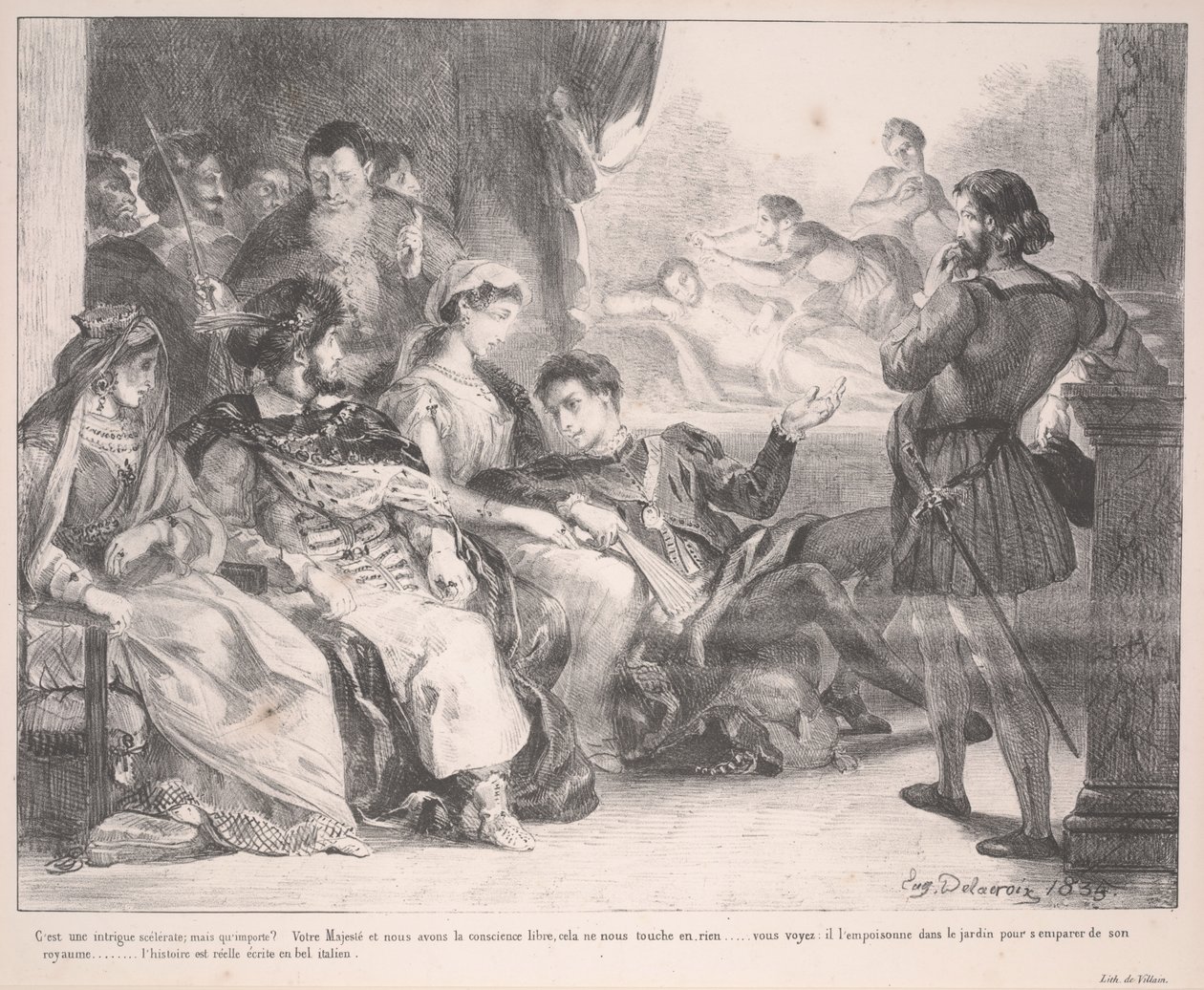 Hamlet alkotó: Ferdinand Victor Eugene Delacroix