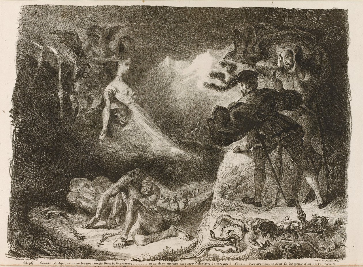 Illusztráció Goethes Fausthoz, 1828 alkotó: Ferdinand Victor Eugene Delacroix