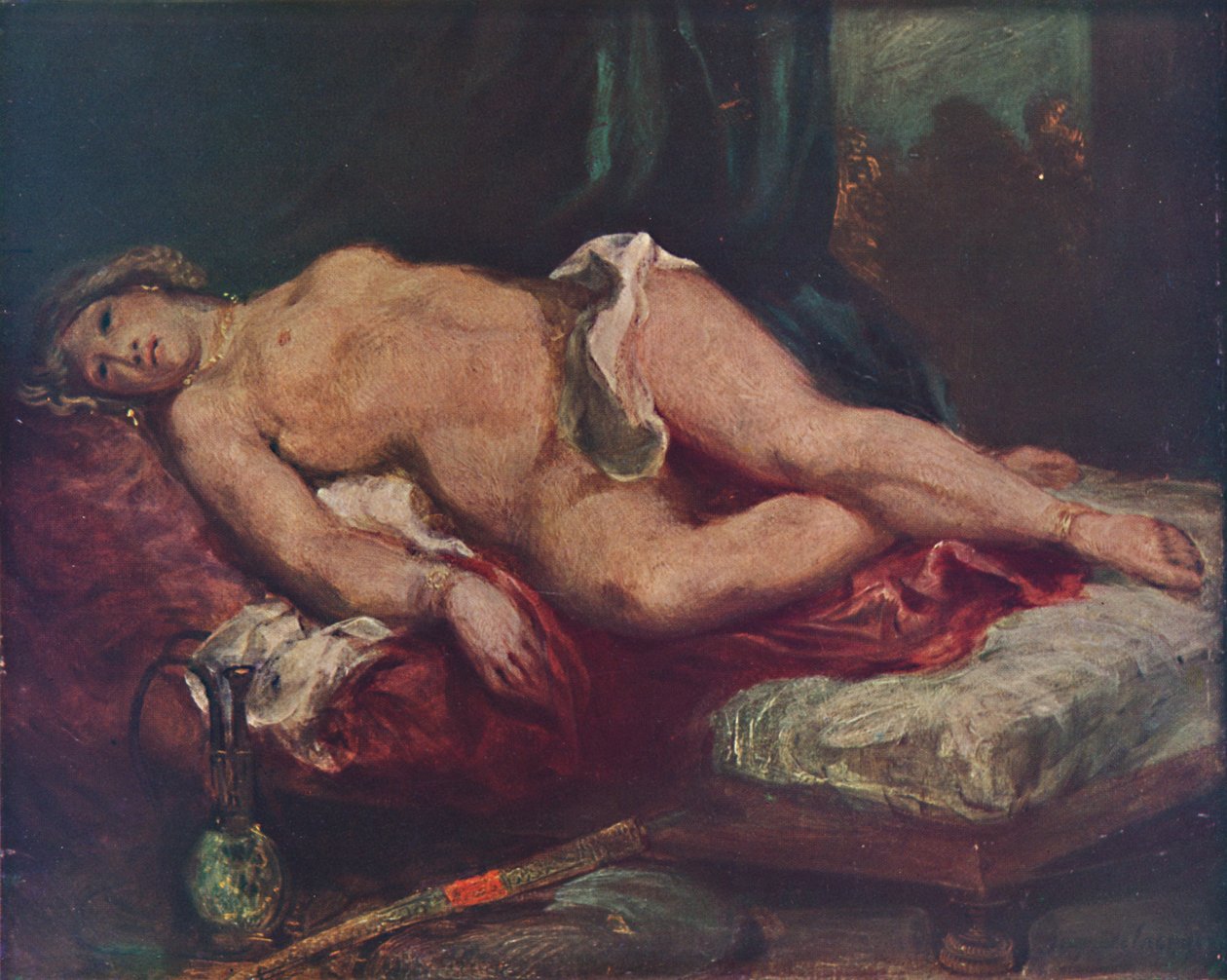 LOdalisque, 1825, 1937 alkotó: Ferdinand Victor Eugene Delacroix