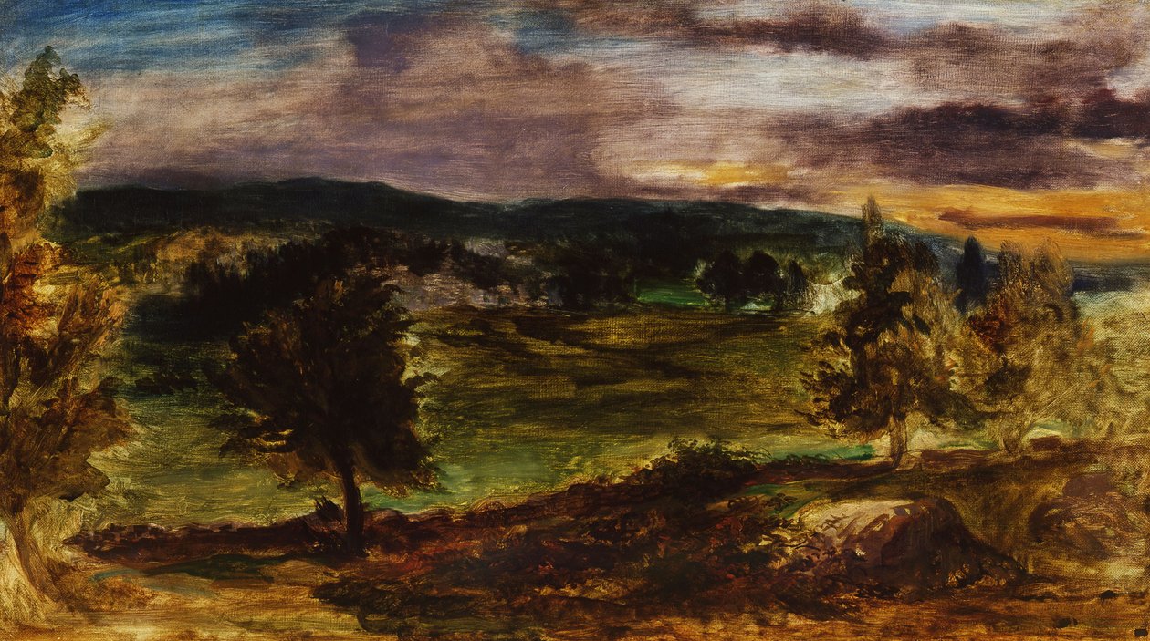 Champrosay-i táj alkotó: Ferdinand Victor Eugene Delacroix