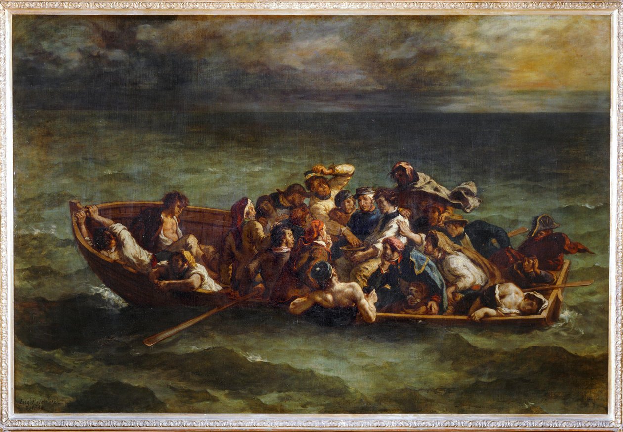 Le Naufrage de Don Juan - Don Juan hajótörése. Salon de 1841 ... alkotó: Ferdinand Victor Eugene Delacroix