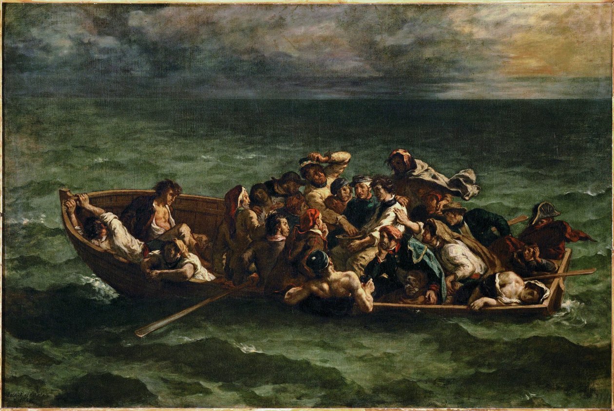Le naufrage de Don Juan Don Juan hajótörést szenvedett ... alkotó: Ferdinand Victor Eugene Delacroix