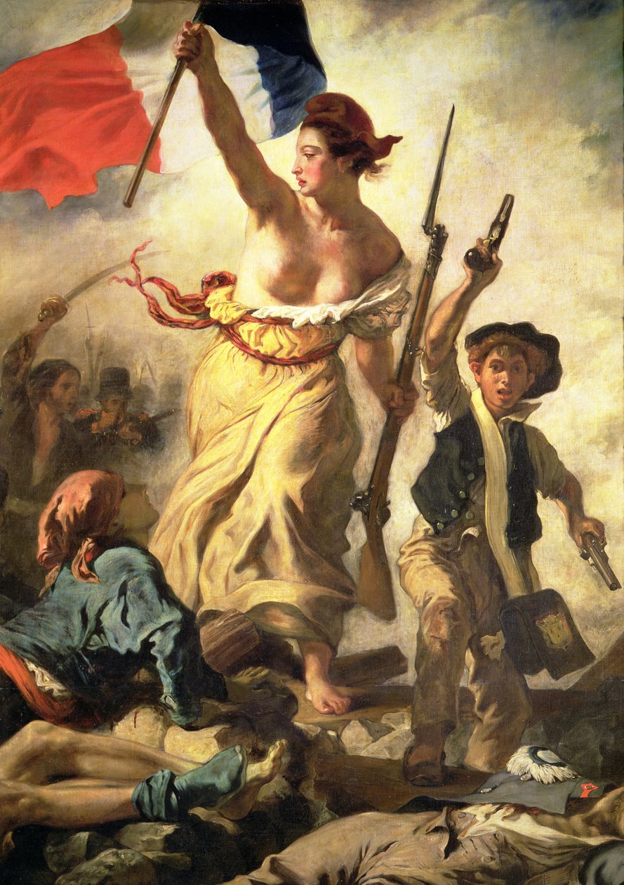 Liberty Leading the People, 1830. július 28., 1830-31 körül olaj, vászon, 3692 részlet alkotó: Ferdinand Victor Eugene Delacroix