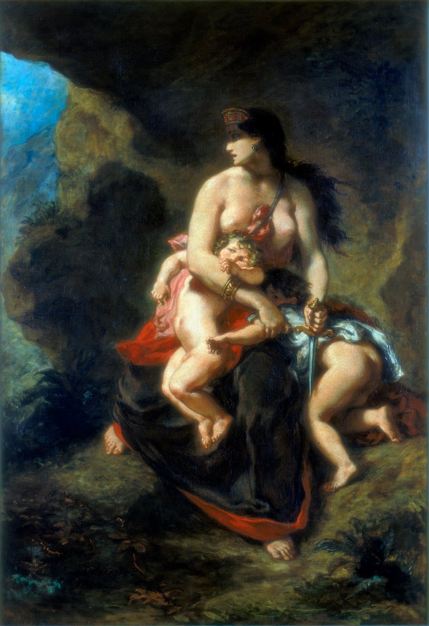 Médea, 1862 alkotó: Ferdinand Victor Eugene Delacroix