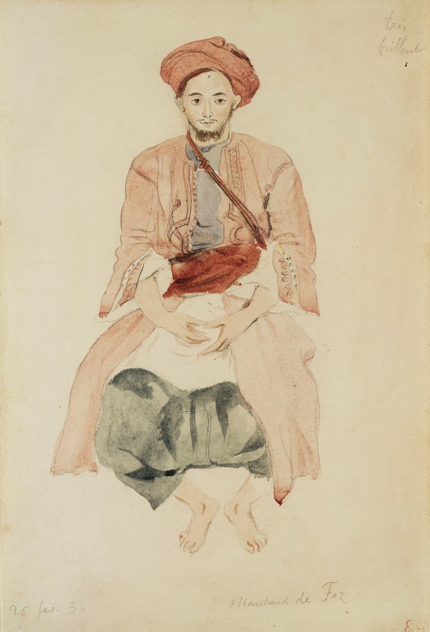 Fezi kereskedő, 1832 körül alkotó: Ferdinand Victor Eugene Delacroix