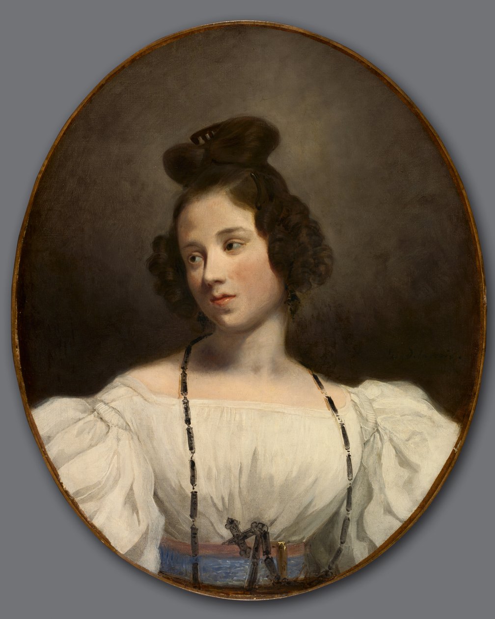 Miss. Alexandrine-Julie de la Boutraye, 1832-1834 körül alkotó: Ferdinand Victor Eugene Delacroix